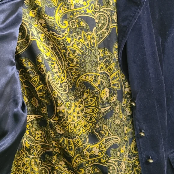 Lane Bryant Velvet Blazer Size 20 Navy Blue - Picture 5 of 5